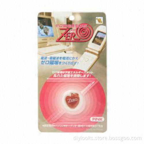 Apple-shaped EM/SAR Emission Radiation Shield Stickers for Cellphones, Sized 23 x 20mm